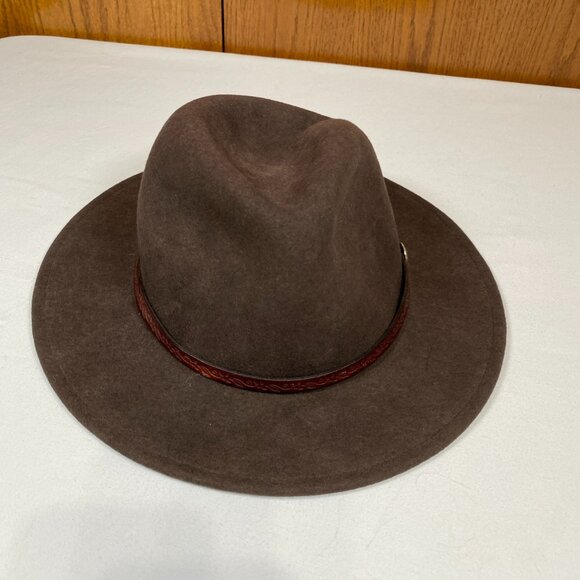 Men's Stetson Crushable Cromwell, water-repellent XL Brown Hat 100% Wool - Picture 1 of 7